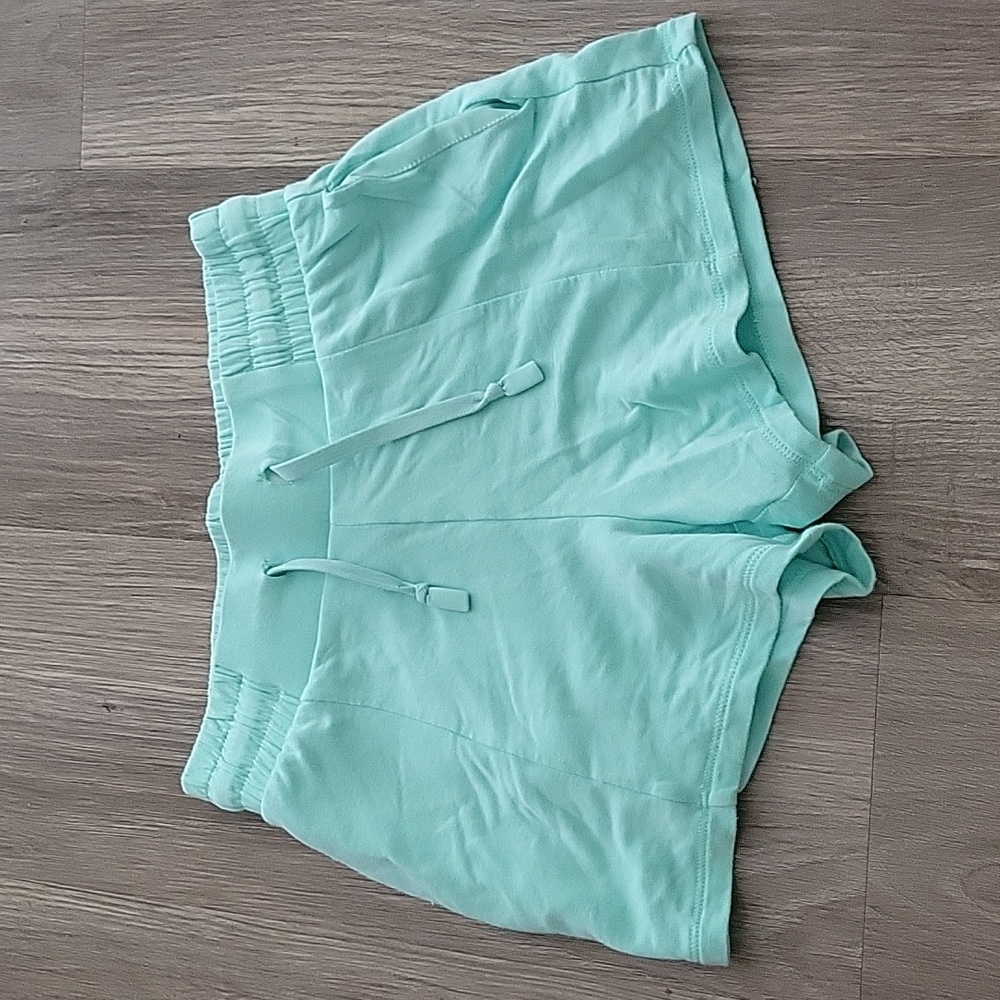 Girls teal shorts. Brand= Reebok. Size=7-8. Color=Teal